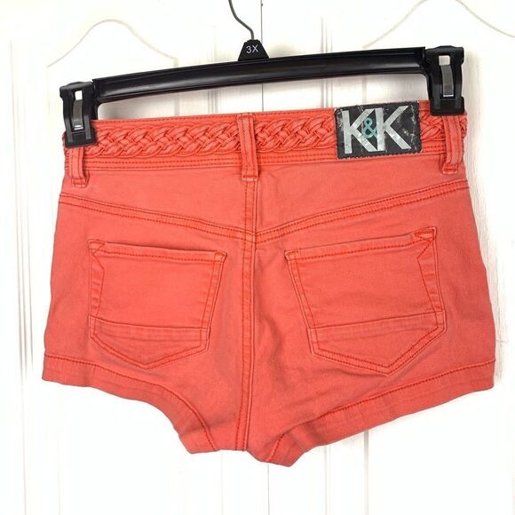 Kendall & Kylie Coral Denim Shorts - Picture 2 of 4